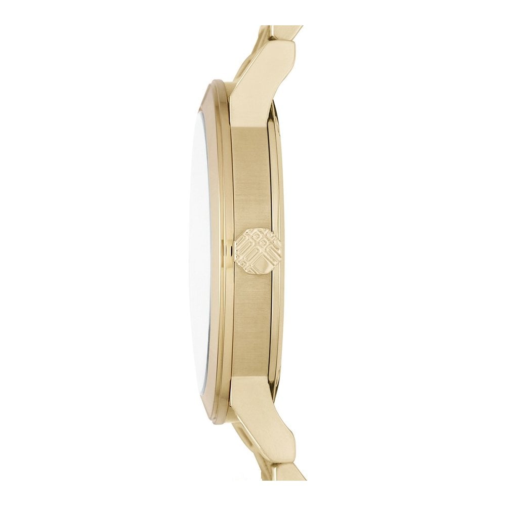 Burberry BU9038 The City Engraved Checked Gold Unisex Watch - WATCH & WATCH