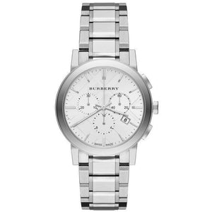 Burberry BU9750 City Chronograph Silver Dial Stainless Steel Women's Watch - WATCH & WATCH