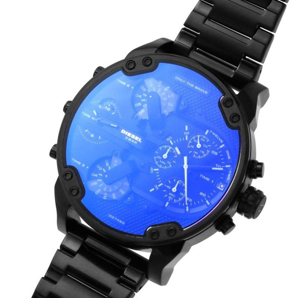 Diesel DZ7460 Mr. Daddy 2.0 Two - Hand Black - Tone Stainless Steel Watch - WATCH & WATCH