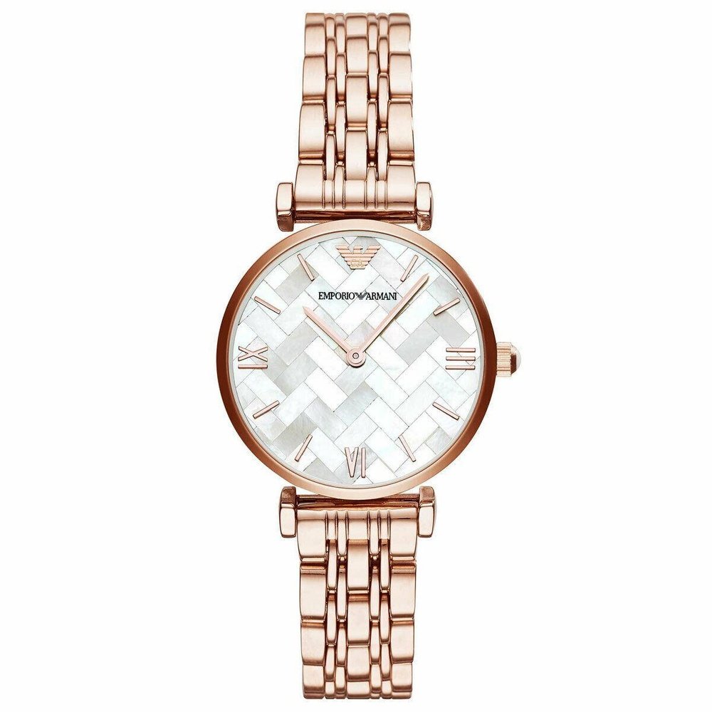 Emporio Armani AR11110 Gianni T - Bar Rose - Gold Tone Women's Watch - WATCH & WATCH