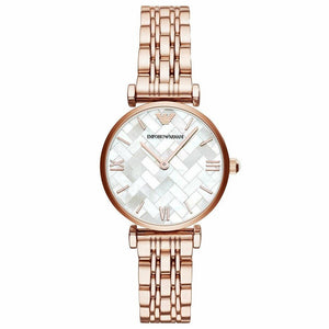 Emporio Armani AR11110 Gianni T - Bar Rose - Gold Tone Women's Watch - WATCH & WATCH