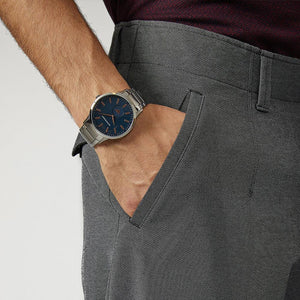 Emporio Armani AR11137 Renato Quartz Blue Dial Men's Watch - WATCH & WATCH