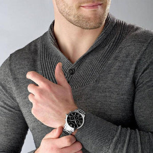 Emporio Armani AR11208 Giovanni Chronograph Quartz Black Dial Men's Watch - WATCH & WATCH