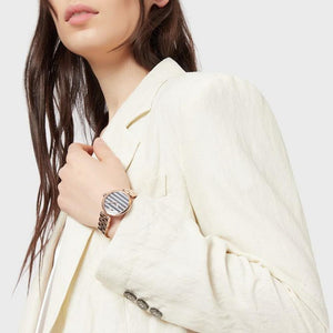 Emporio Armani AR11220 Rose Gold Steel 316 L Analog Quartz Women's Watch - WATCH & WATCH