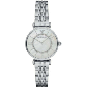 Emporio Armani AR1908 Classic Mother Of Pearl Dial Ladies Watch - WATCH & WATCH