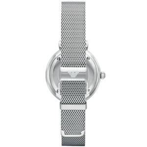 Emporio Armani AR1955 Mother Of Pearl Mesh Bracelet Ladies Watch - WATCH & WATCH