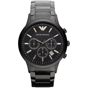 Emporio Armani AR2453 Men's Renato Watch Black - WATCH & WATCH