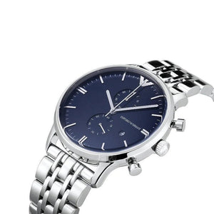 Emporio Armani AR80013 Blue Dial Chronograph Men's Watch - WATCH & WATCH