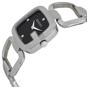 Gucci YA125406 G Diamonds Black Ladies Watch - WATCH & WATCH