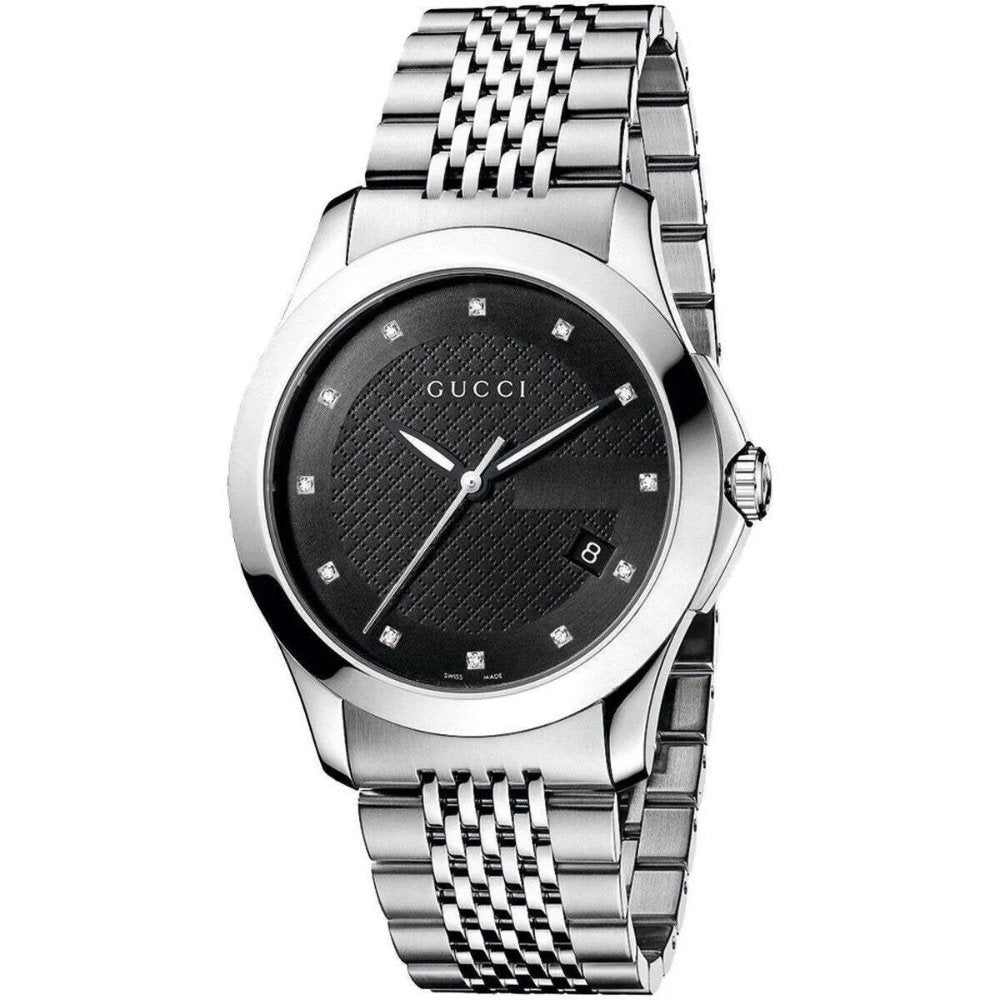 Gucci YA126405 G-Timeless Black Dial Men's Watch