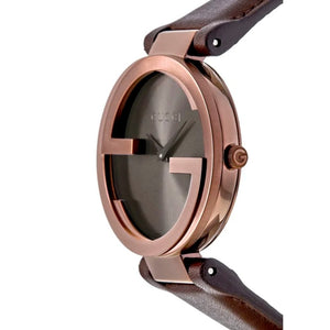 Gucci YA133309 Interlocking G Brown Dial Ladies Watch - WATCH & WATCH