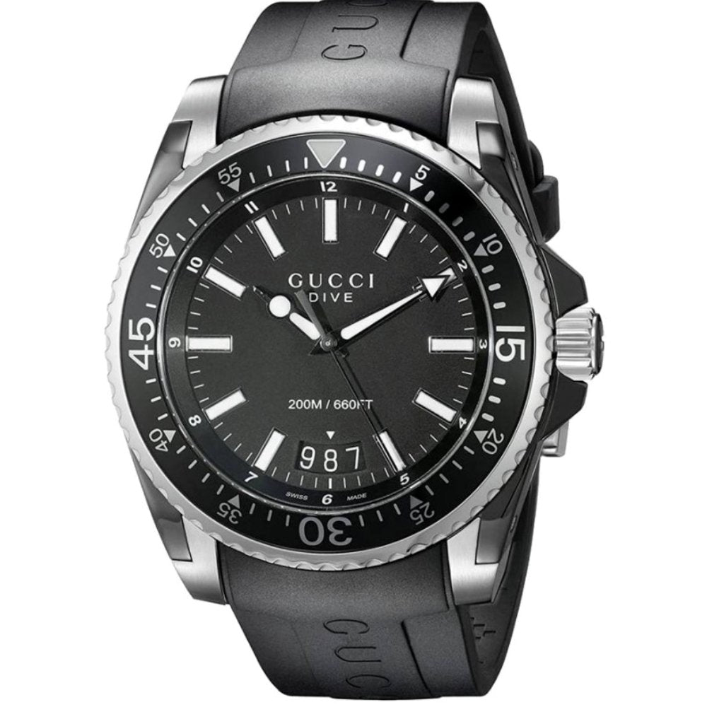 Gucci YA136204 Dive Black Men's Watch