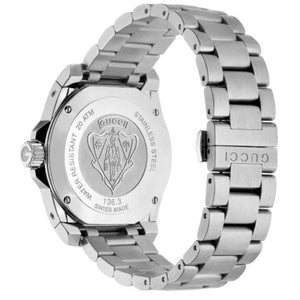 Gucci YA136301B Dive 40mm Silver Matte Black Men's Watch - WATCH & WATCH