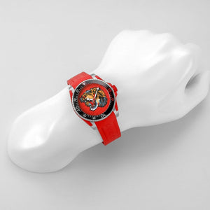 Gucci YA136315 Dive Red Tiger Head Dial Men's Watch - WATCH & WATCH