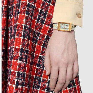 Gucci YA147407 G - Frame Floral Dial Ladies Watch - WATCH & WATCH