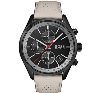 Hugo Boss 1513562 Grand Prix Black Ion Plated Chrono Men's Watch - WATCH & WATCH