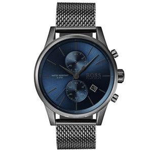 Hugo Boss 1513677 Jet Quartz Grey IP and Mesh Bracelet Casual Men's Watch - WATCH & WATCH