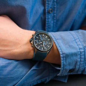 Hugo Boss 1513859 Distinct Blue Dial Chronograph Men's Watch - WATCH & WATCH