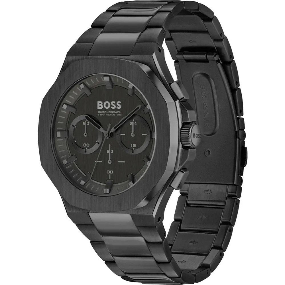 Hugo Boss 1514088 Taper Black 45mm Men's Watch - WATCH & WATCH