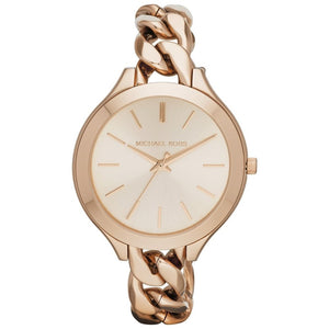 Michael Kors MK3223 Slim Runway Twist Rose Dial Women's Watch - WATCH & WATCH