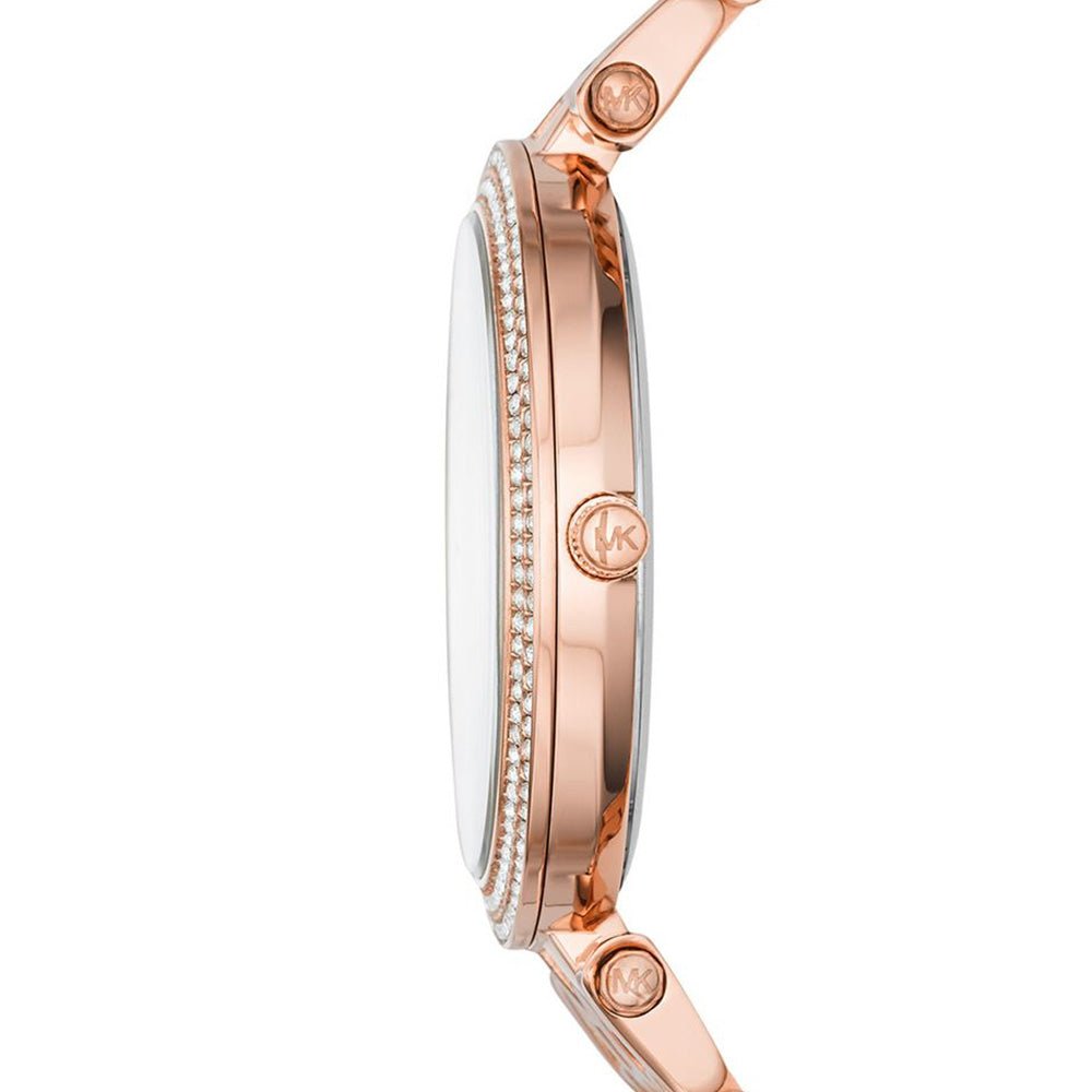 Michael Kors MK3439 Ladies Watch Darci Rose Gold Pave - WATCH & WATCH