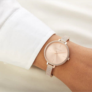 Michael Kors MK3785 Jaryn Crystal Rose Gold Dial Women's Watch - WATCH & WATCH