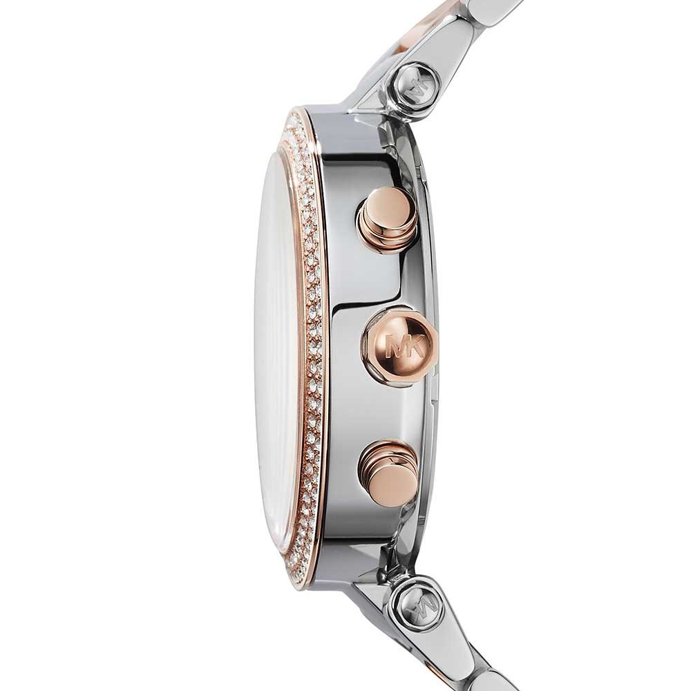 Michael Kors MK6141 Parker Ladies Glitzy Two Tone Watch - WATCH & WATCH