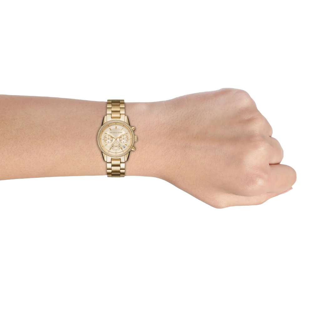 Michael Kors MK6356 Ritz Chronograph Ladies Watch - WATCH & WATCH