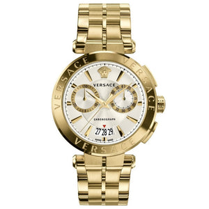 Versace VBR060017 Gold Tone Aion Chrono Men's Watch - WATCH & WATCH